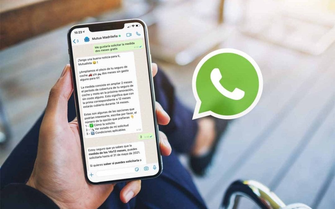 Mutua Madrileña estrena servicio de atención al cliente por WhatsApp